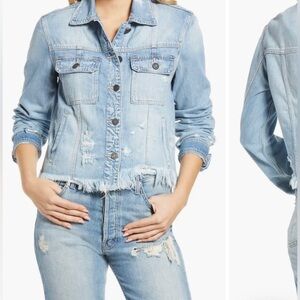 HIDDEN jean jacket light wash size M